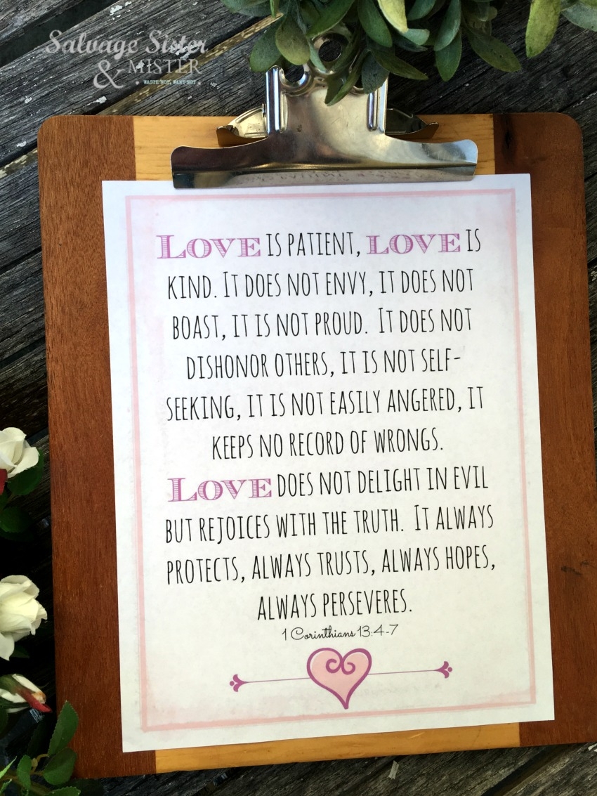 LOVE IS Free Printable Salvage Sister And Mister