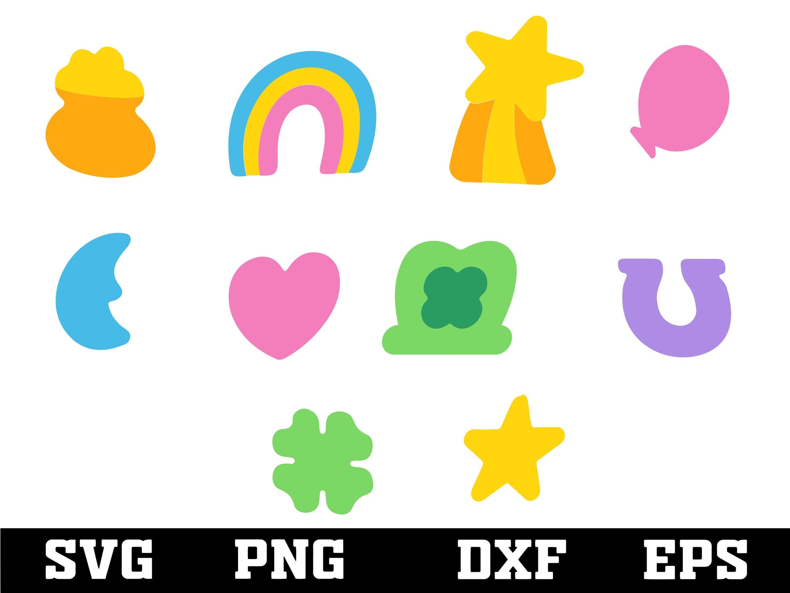 Lucky Charms Svg Lucky Charm Png Shamrock Svg Lucky Charms Clipart Etsy Israel