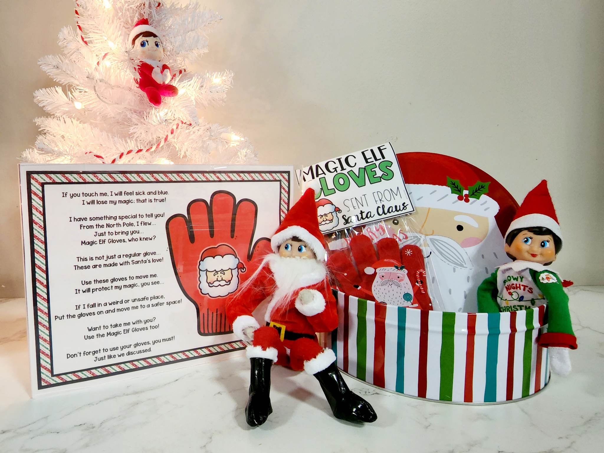 Magic Elf Gloves Printable Poster And Labels FREEBIE Elf Day 10