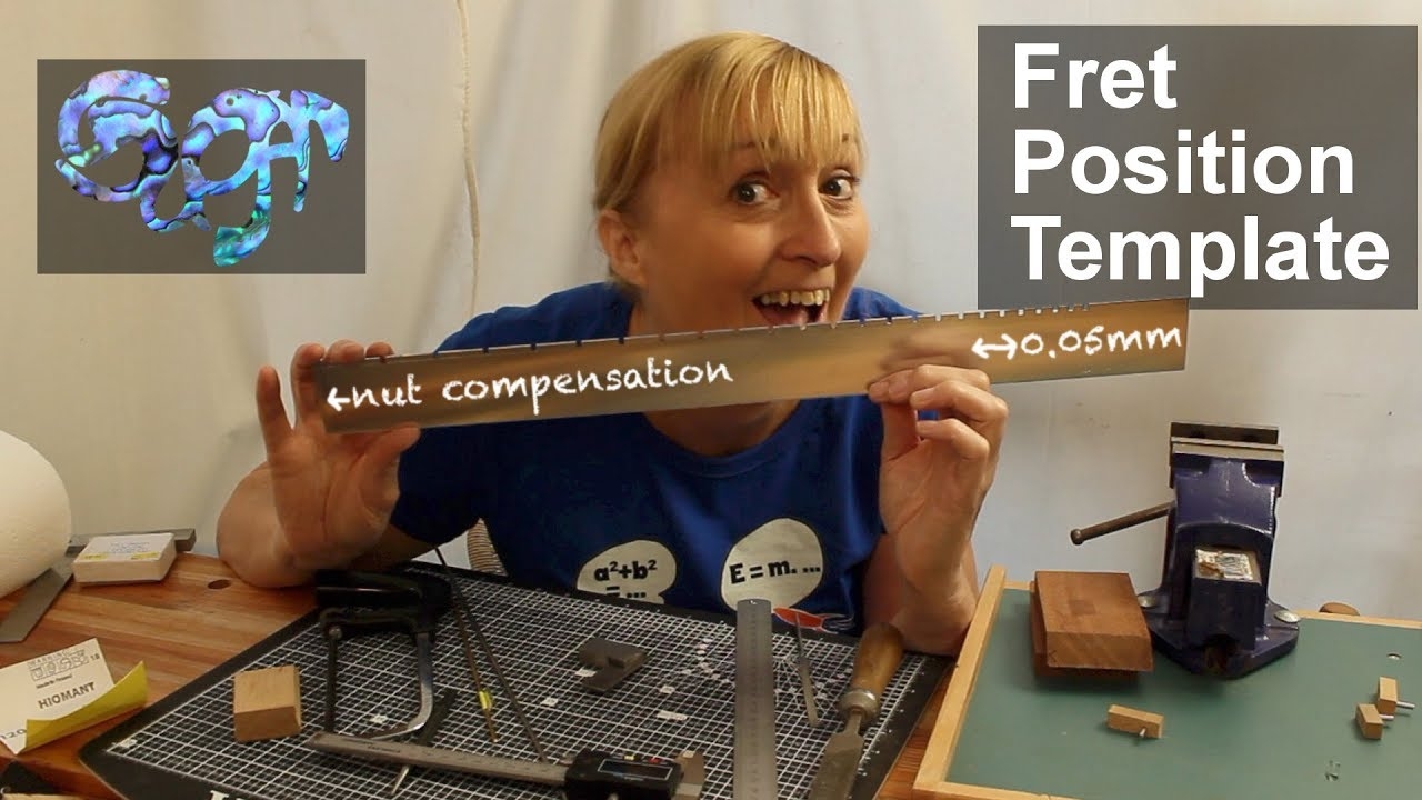 Making A Fret Position Template Plus An Explanation Of Fret Position And Nut Compensation YouTube