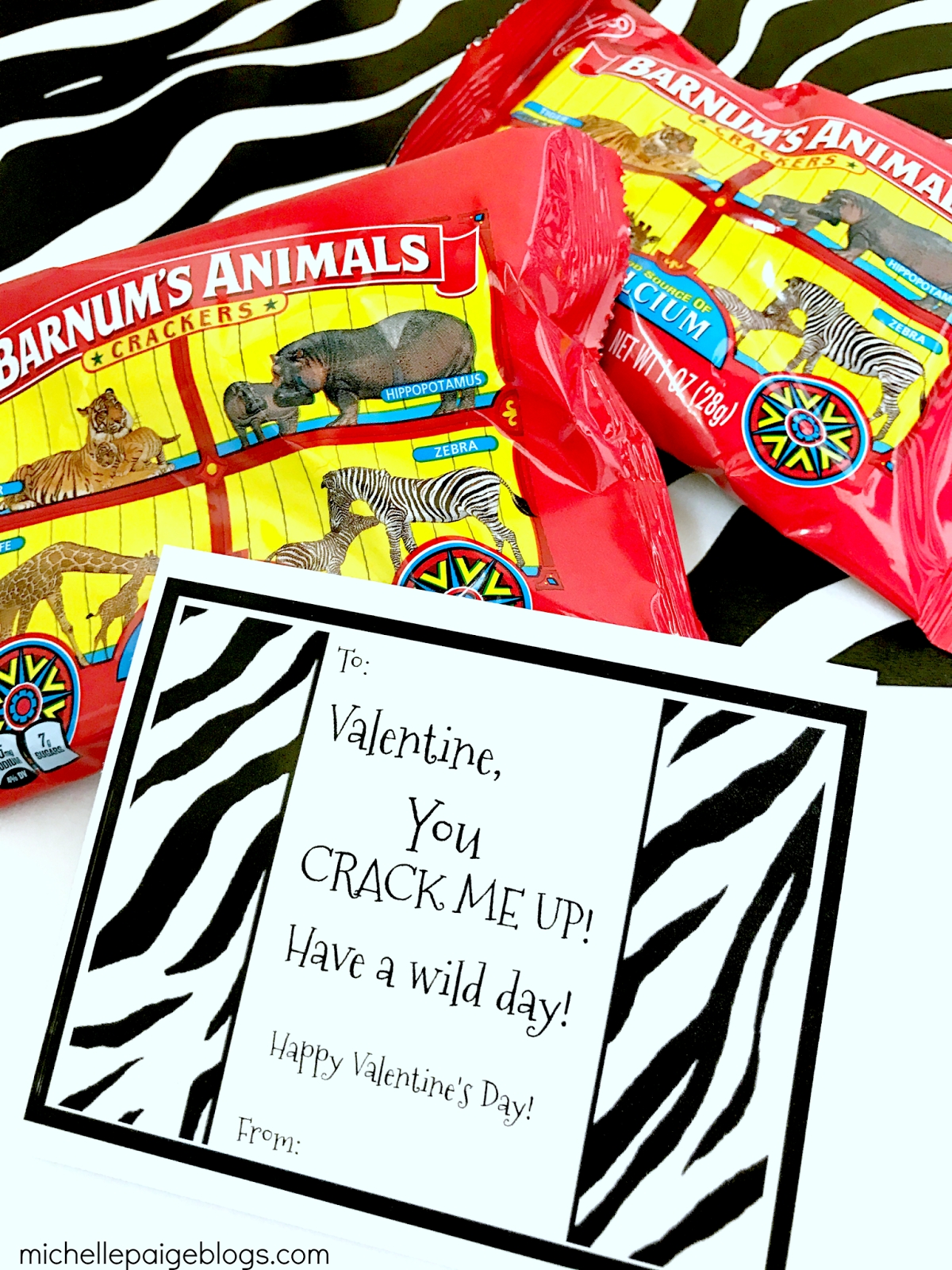 Michelle Paige Blogs Zoo Animal Printable Valentines