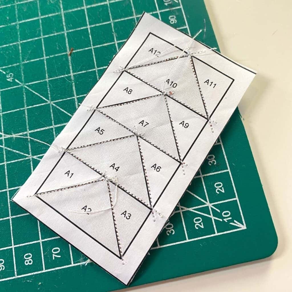 Mini Flying Geese Free Foundation Paper Piecing Pattern Tutorial