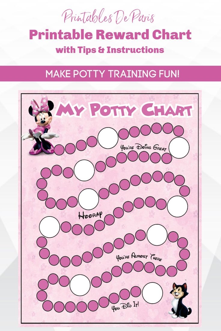 Minnie Potty Training Chart Printable Minnie Mouse Potty Training Chart Potty Training Tips Instant Download Reward Chart Etsy Potty Training Chart Potty Chart Potty Training Fun