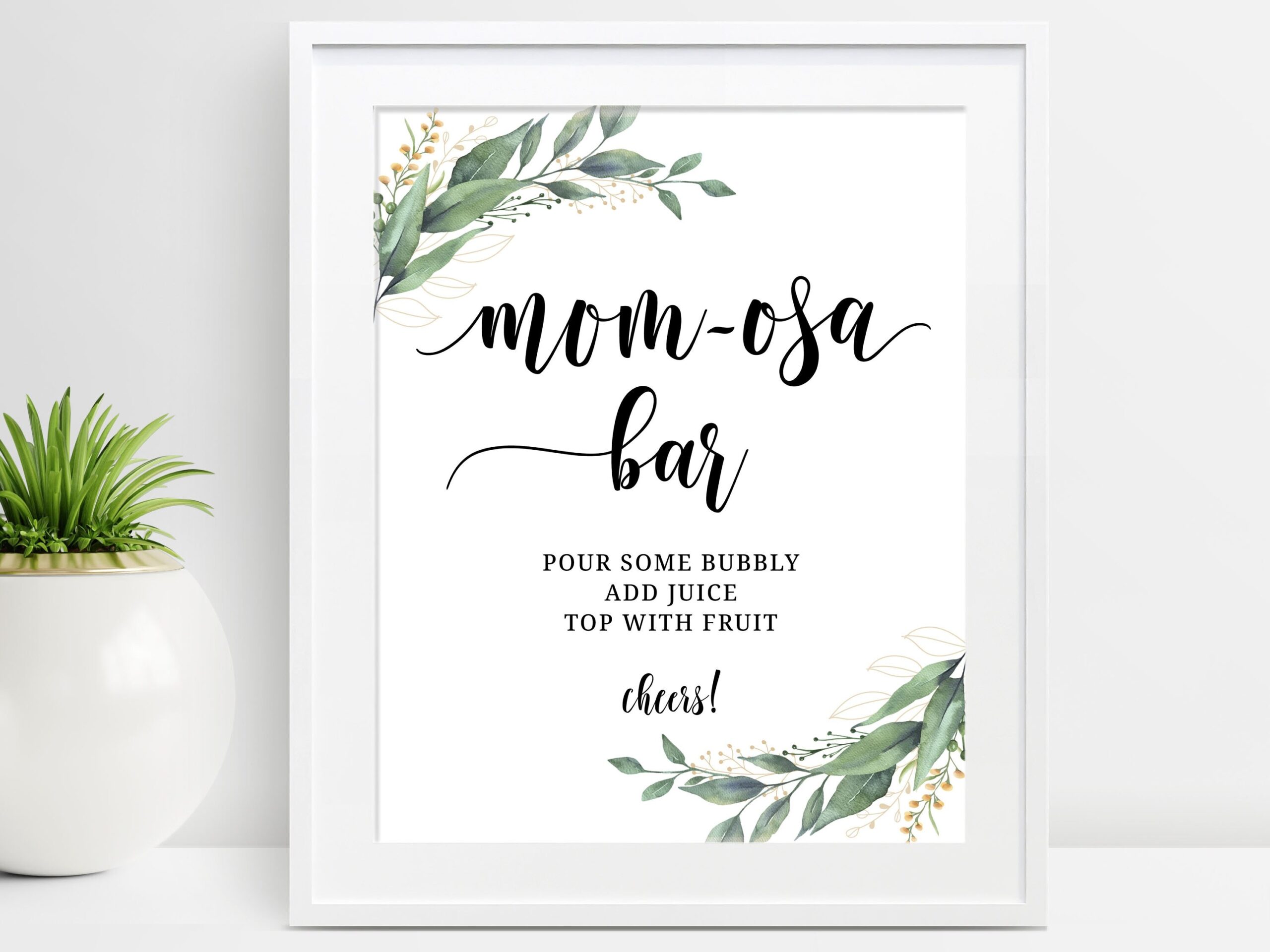 Mom-Osa Bar Printable Free
