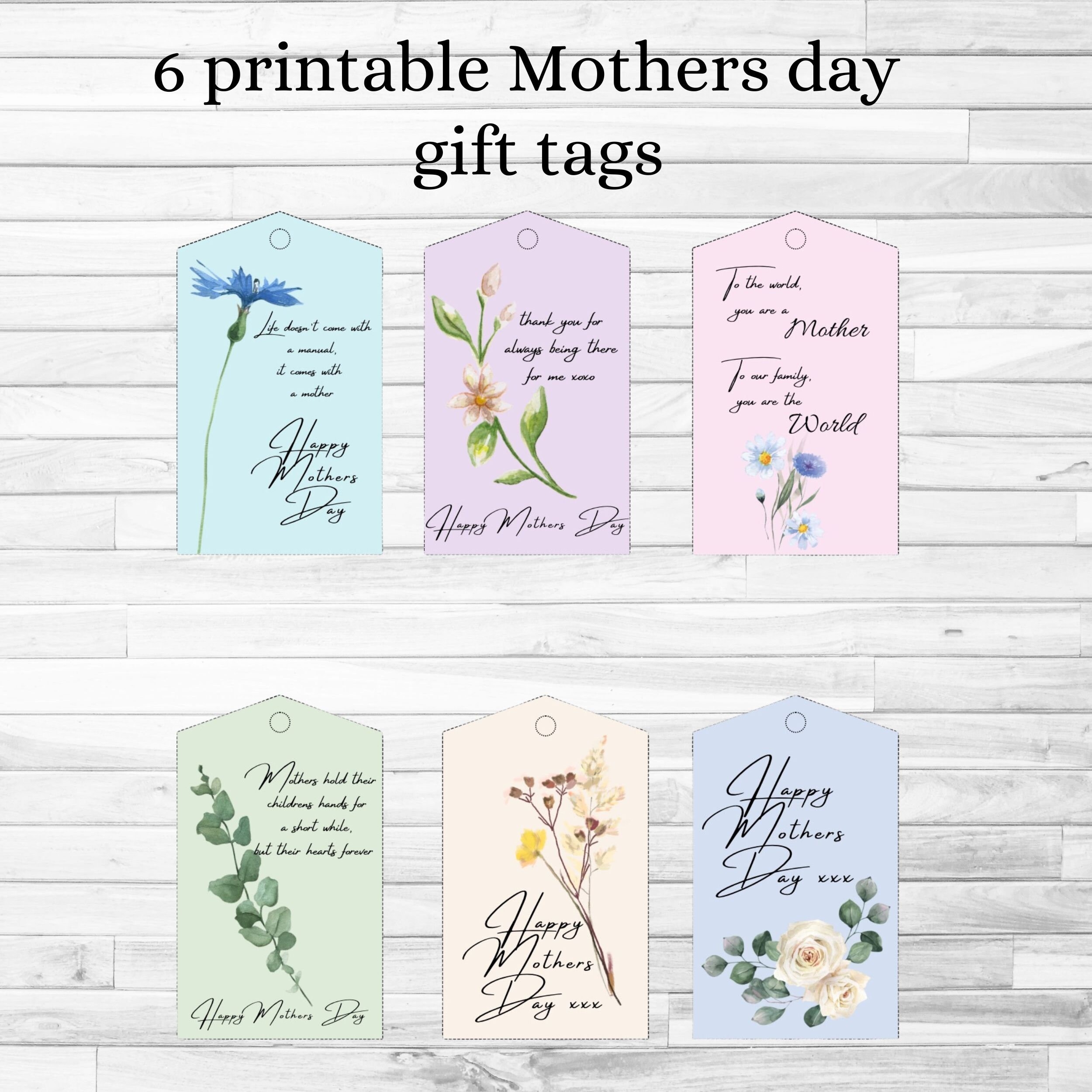 Mothers Day Gift Tag Printable Mothers Day Gift Tag Printable Gift Tag Mothers Day Tag Etsy