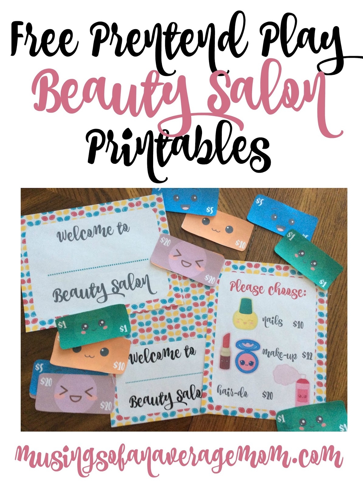 Musings Of An Average Mom Beauty Salon Printables
