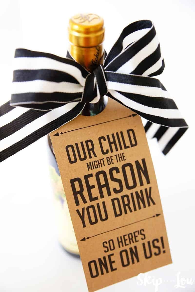 My Child Might Be The Reason You Drink Teacher Wine Gift FREE Printable Tag 