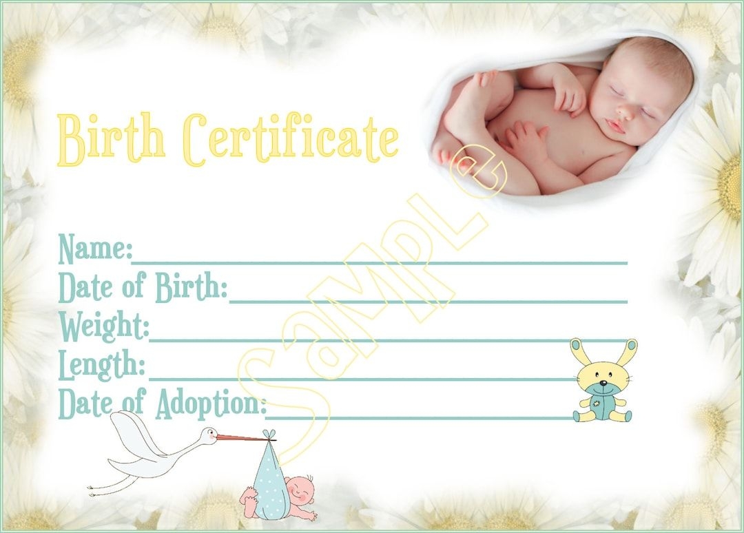 NEW ARRIVAL Reborn Baby Doll Birth Certificate Instant Download You Print PNG Jpeg And Pdf Files For 8x10 Graphic Etsy UK Birth Certificate Template Birth Certificate Baby Prints