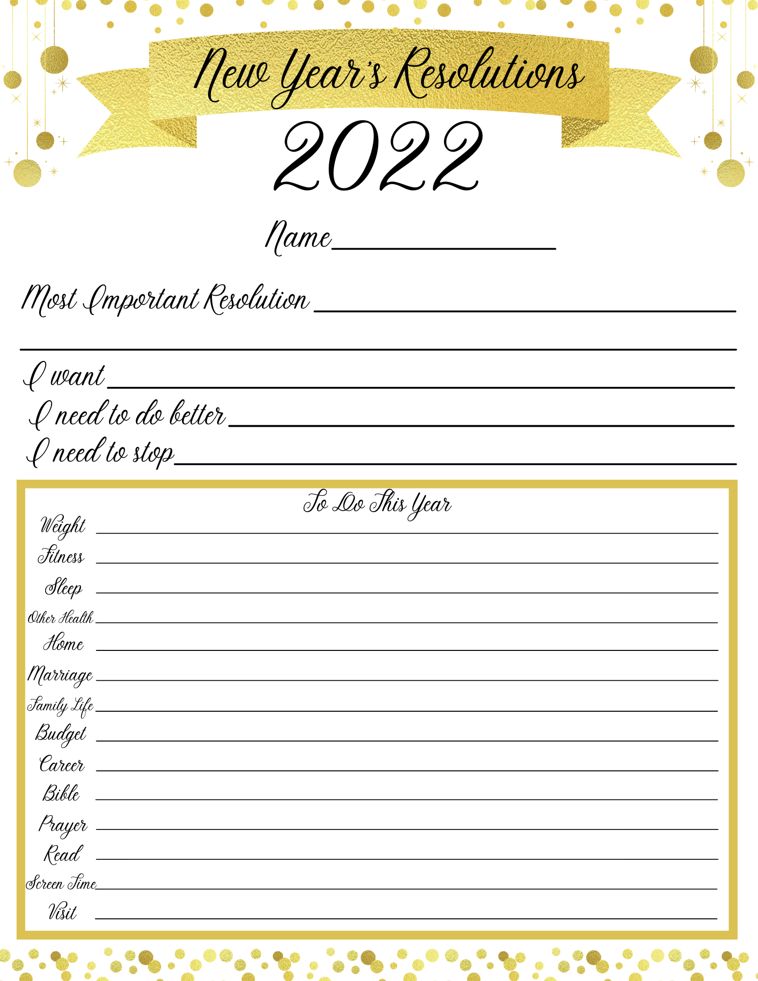 New Year s Free Printables Year In Review Resolutions Pages Life As A LEO Wife