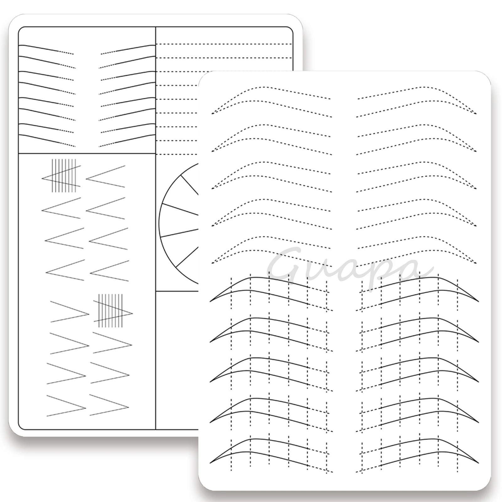 Printable Microblading Practice Sheets