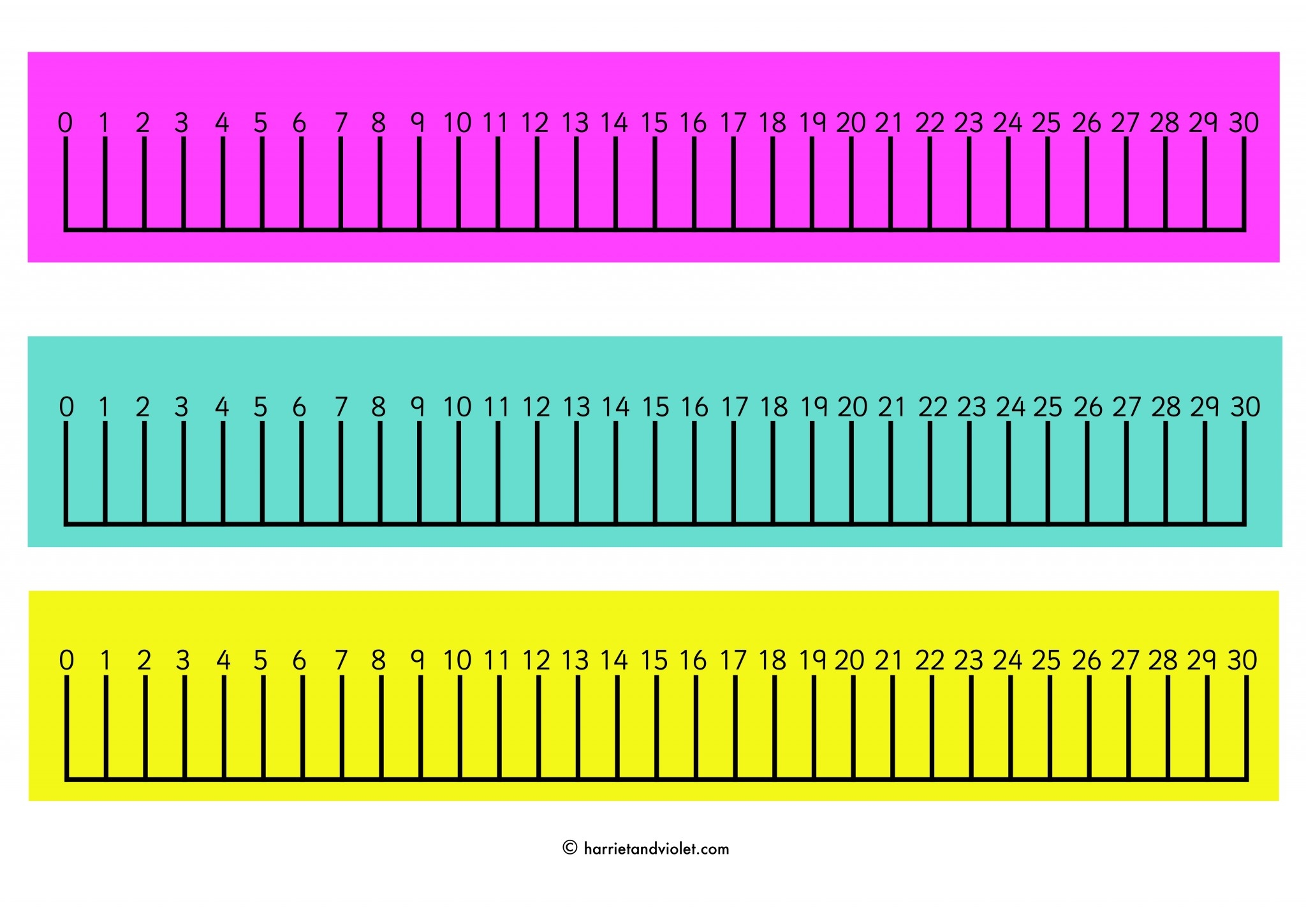 Number Line 0 30 Printable Teaching Resources Print Play Learn