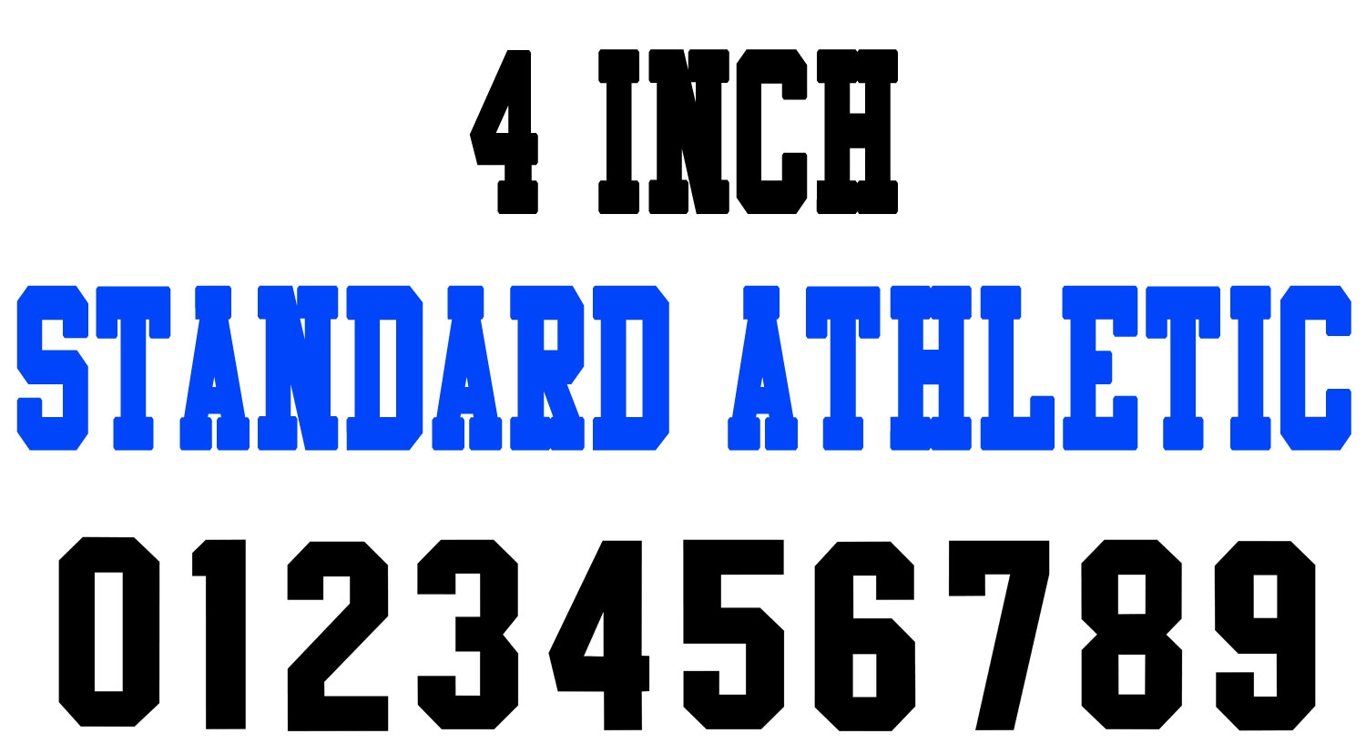 NumberStencils Net 4 Inch Standard Athletic Number Stencils 100 Sheet Packs 4 54S 