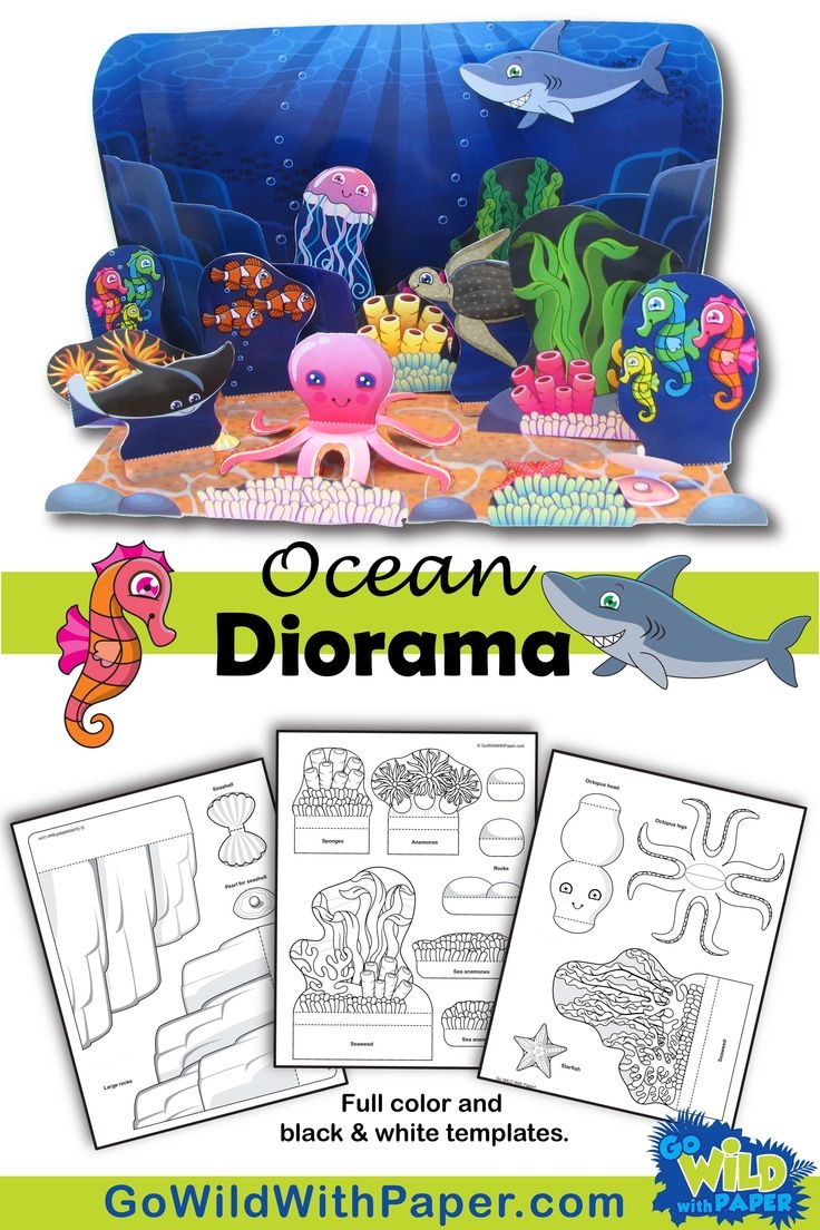 Ocean Diorama Project Animal Habitat Activity Habitat Activities Ocean Diorama Diorama Kids