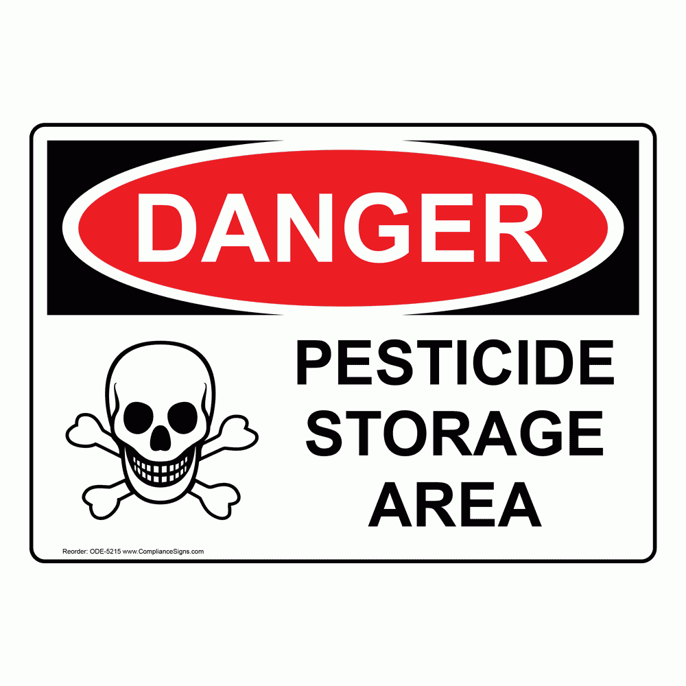 Printable Pesticide Warning Signs