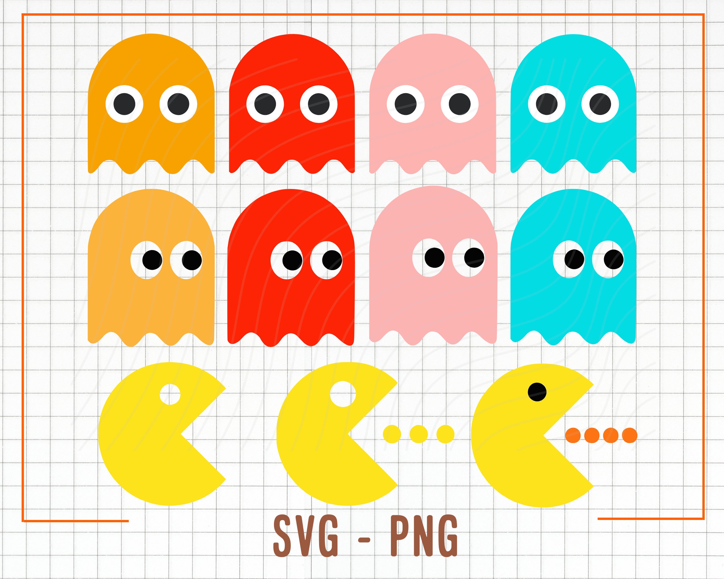 Printable Pac Man Characters