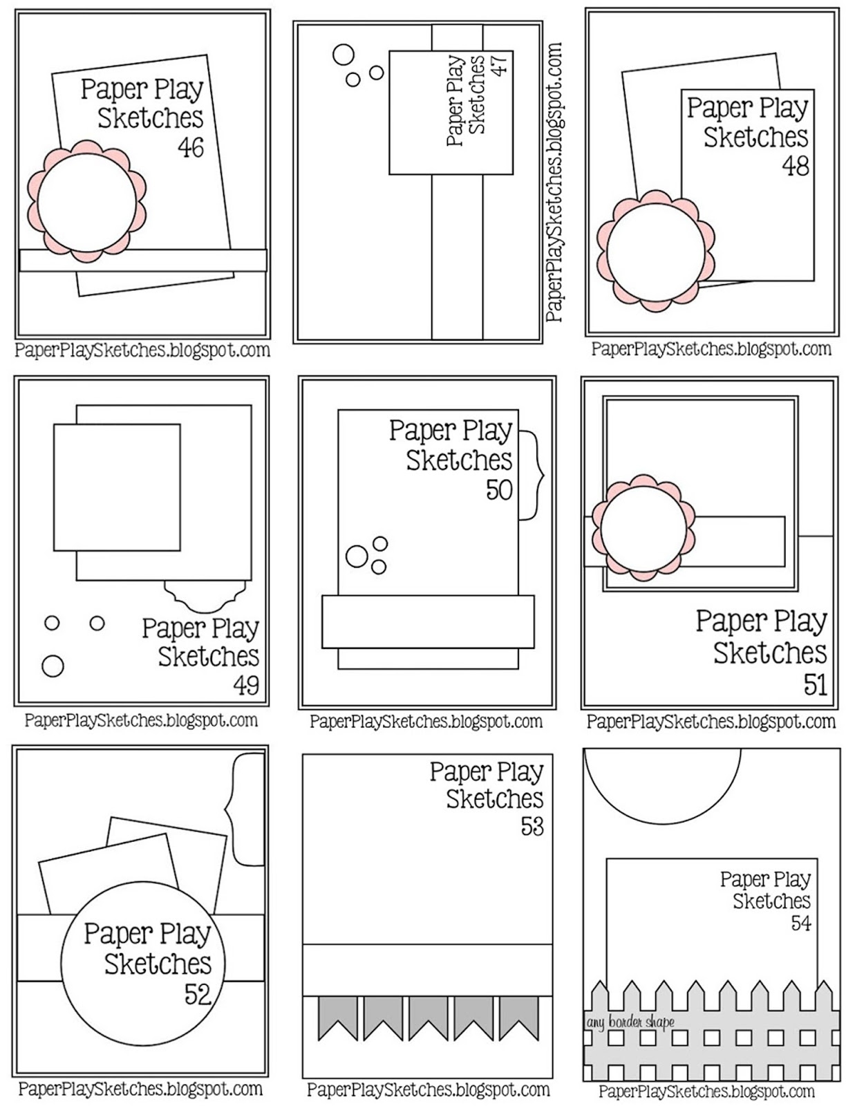 Paper Play Sketches Sketch Sheets To Print