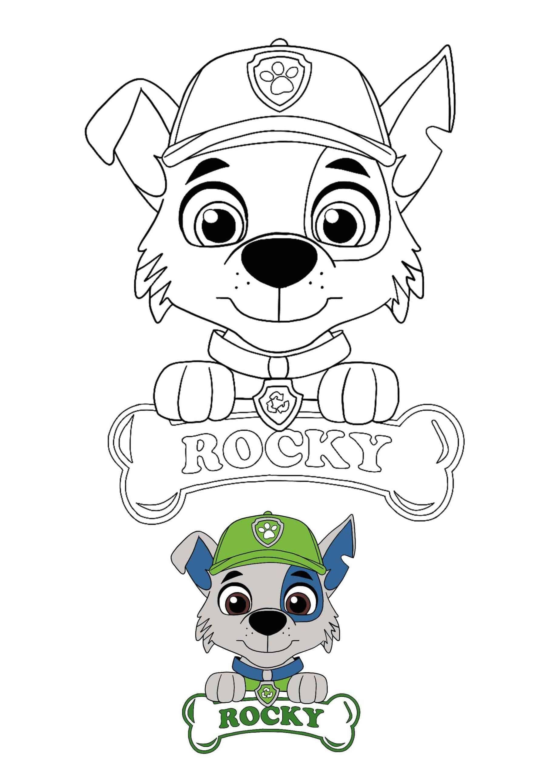 Paw Patrol Rocky Coloring Page With Preview Paw Patrol Coloring Paw Patrol Coloring Pages Paw Patrol Rocky