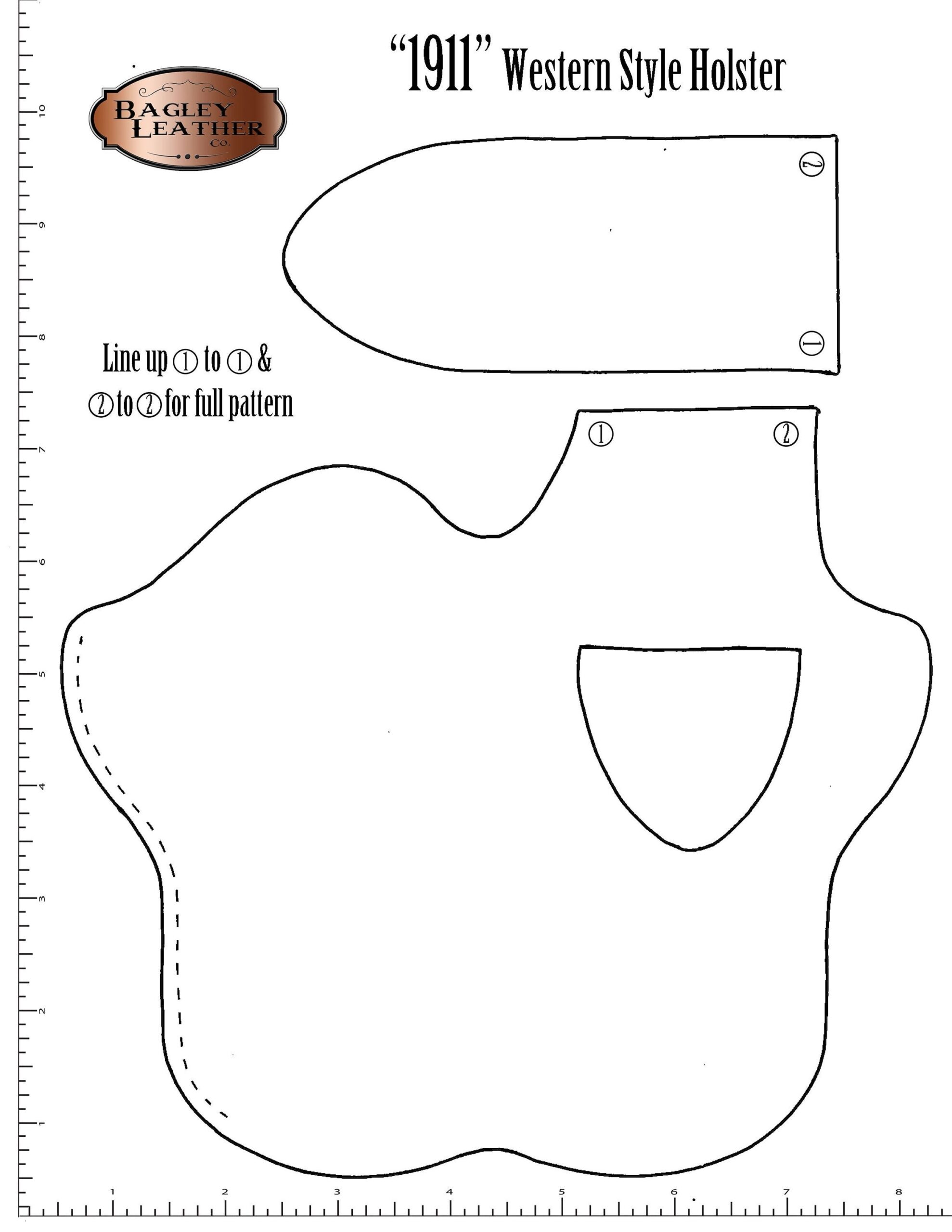 PDF Pattern For 1911 Western Style Holster Etsy