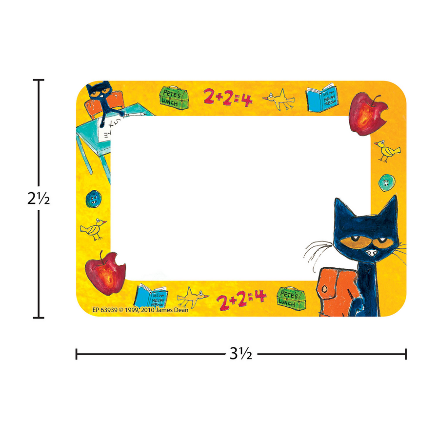 Pete The Cat Name Tags Labels Multi Pack TCR63939 Teacher Created Resources