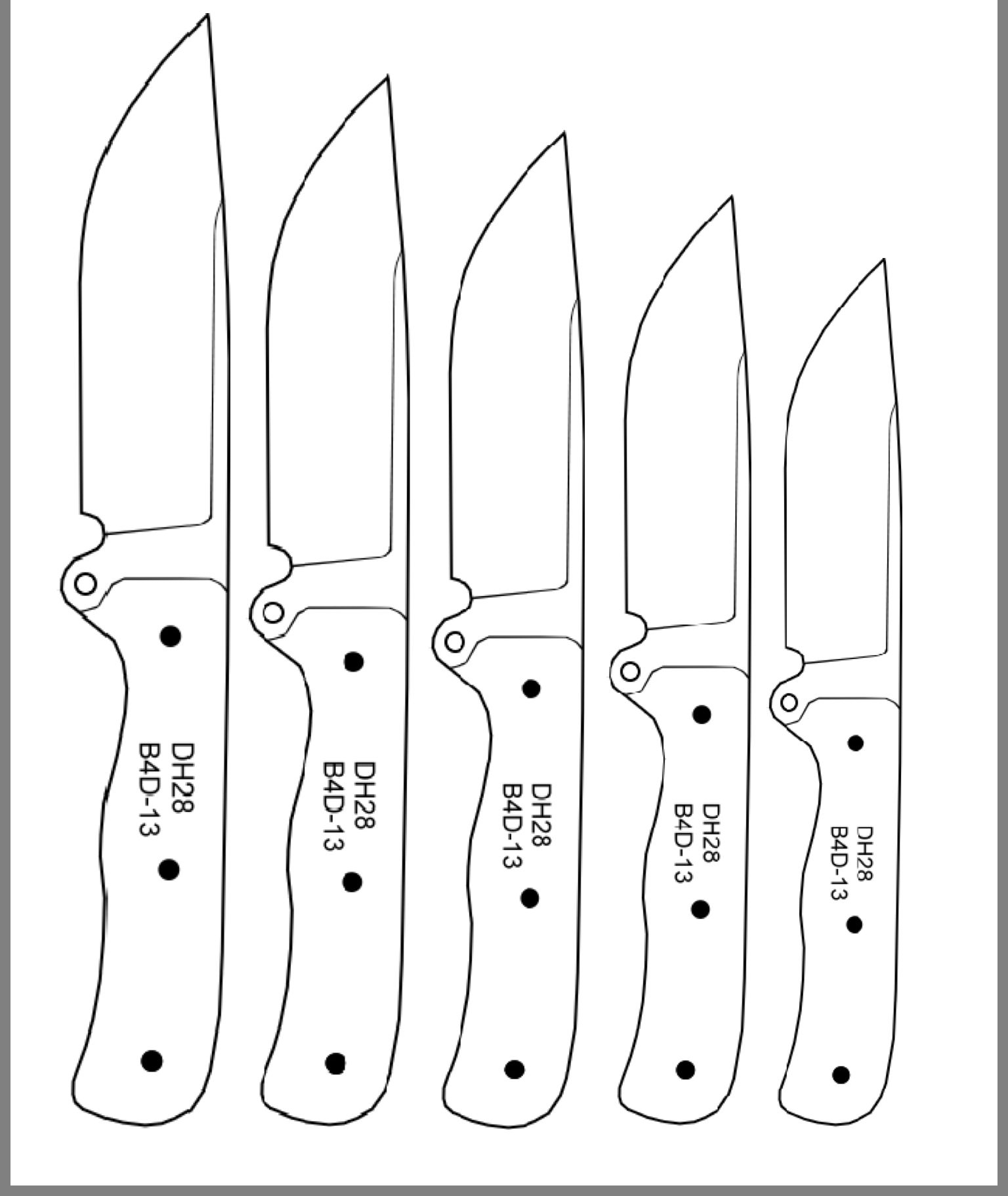 Pin By Philip Thomas On Knives Knife Patterns Knife Template Knife Making