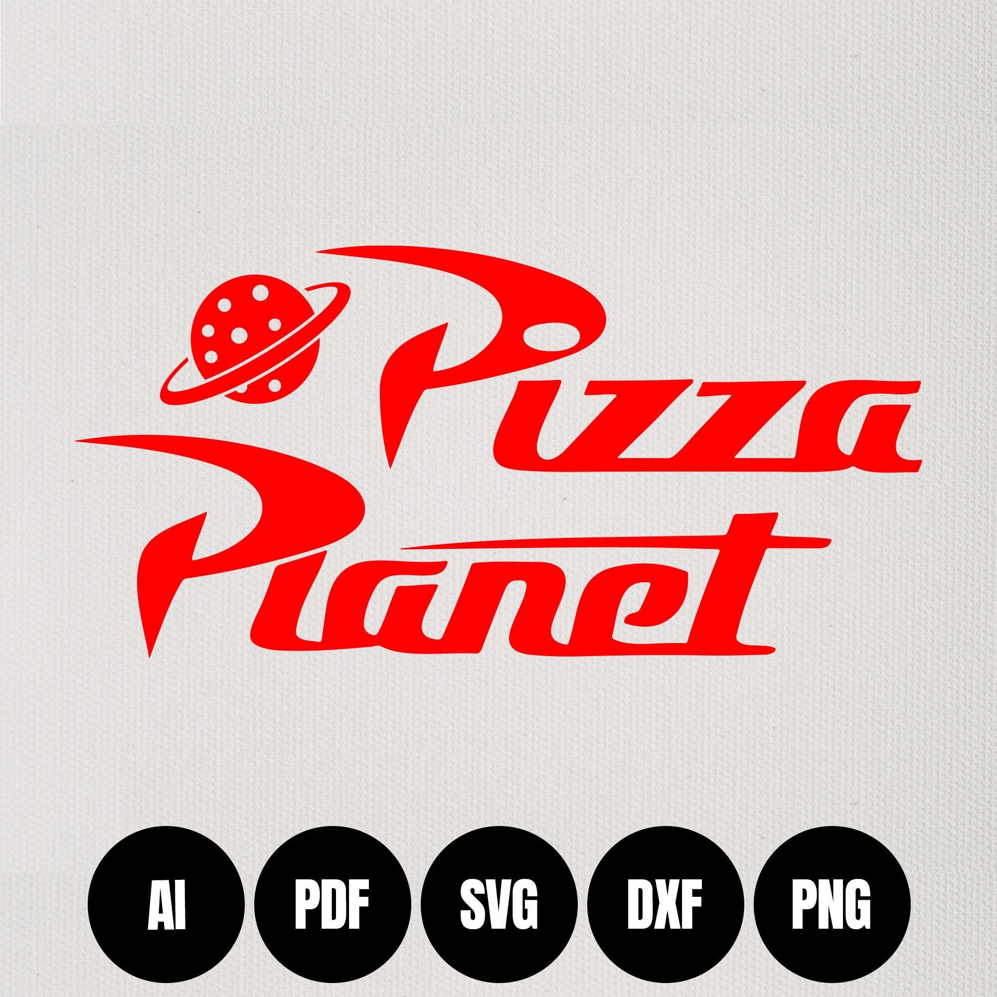 Pizza Planet Digital Download Make Your Own Svg Ai Pdf Png Dxf Etsy