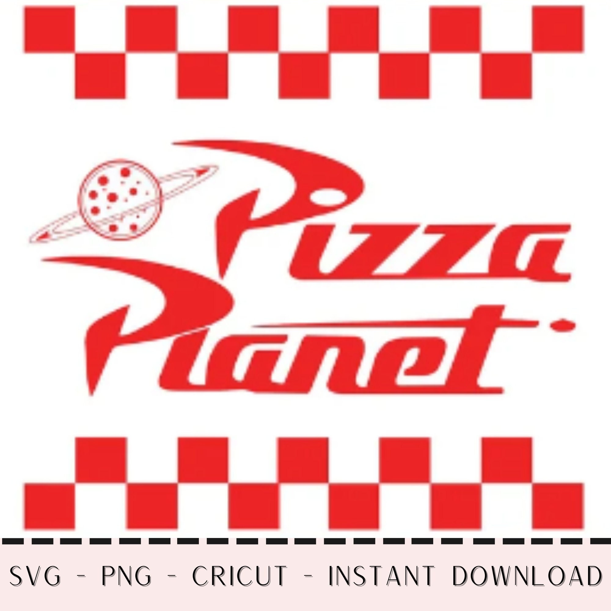 Pizza Planet Downloadable SVG File For Cutting Stencil Template Graphic Image Craft Etsy