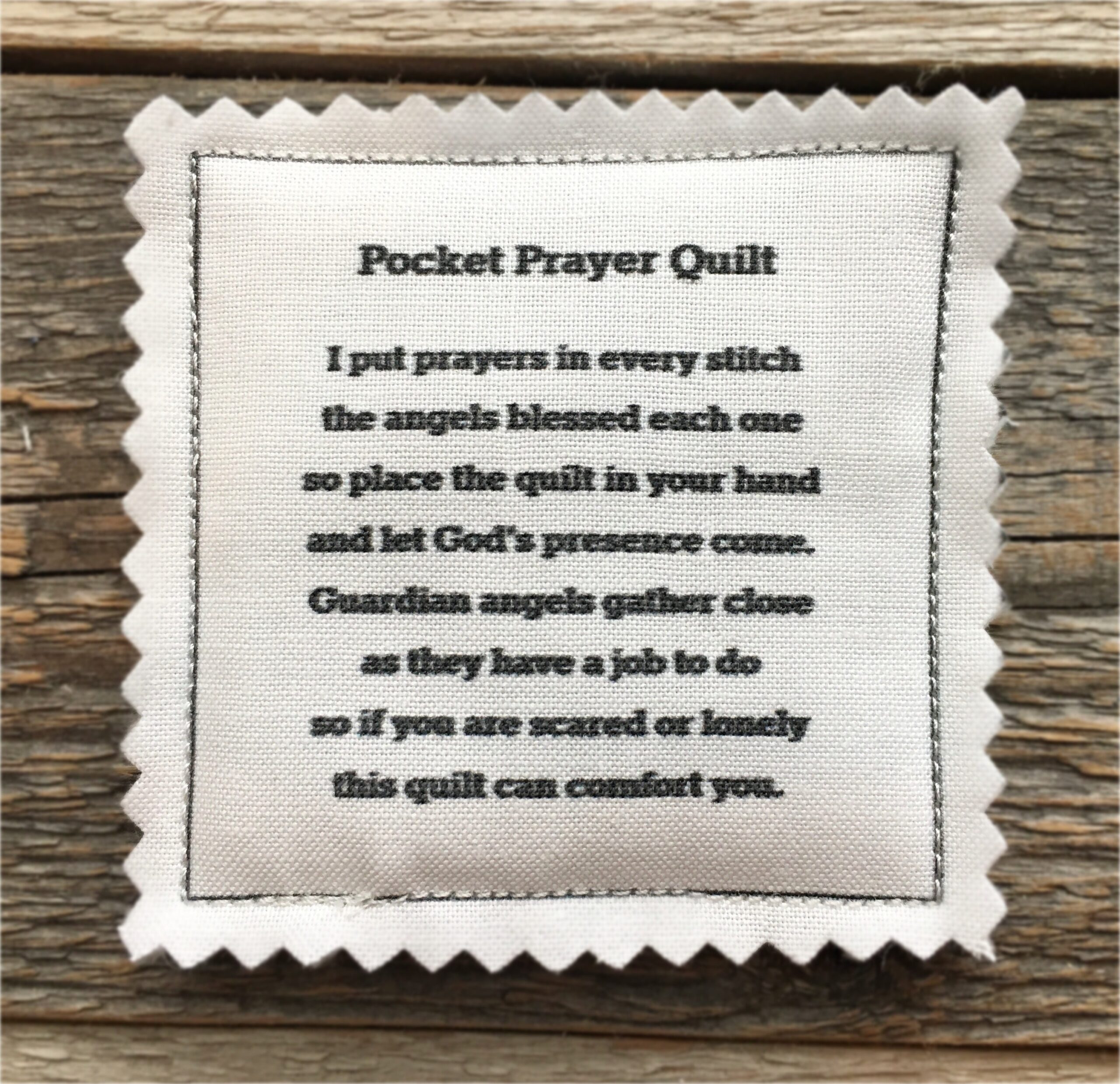 Free Pocket Prayer Quilt Poem Printable