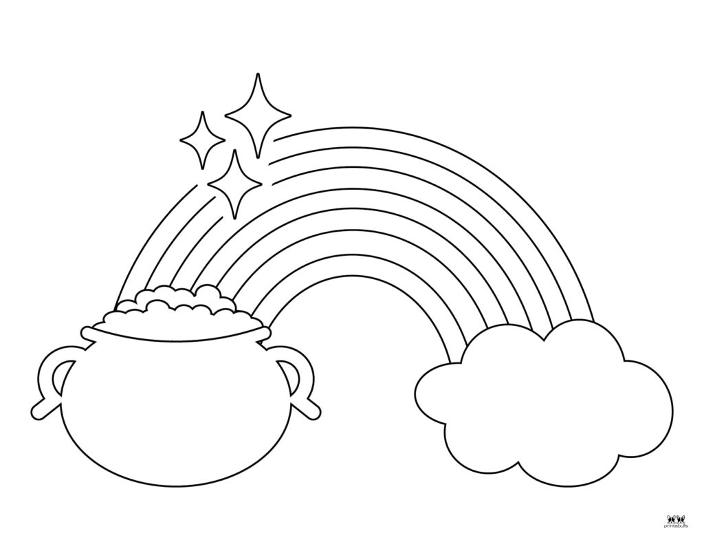 Pot Of Gold Templates Coloring Pages 33 Pages Printabulls
