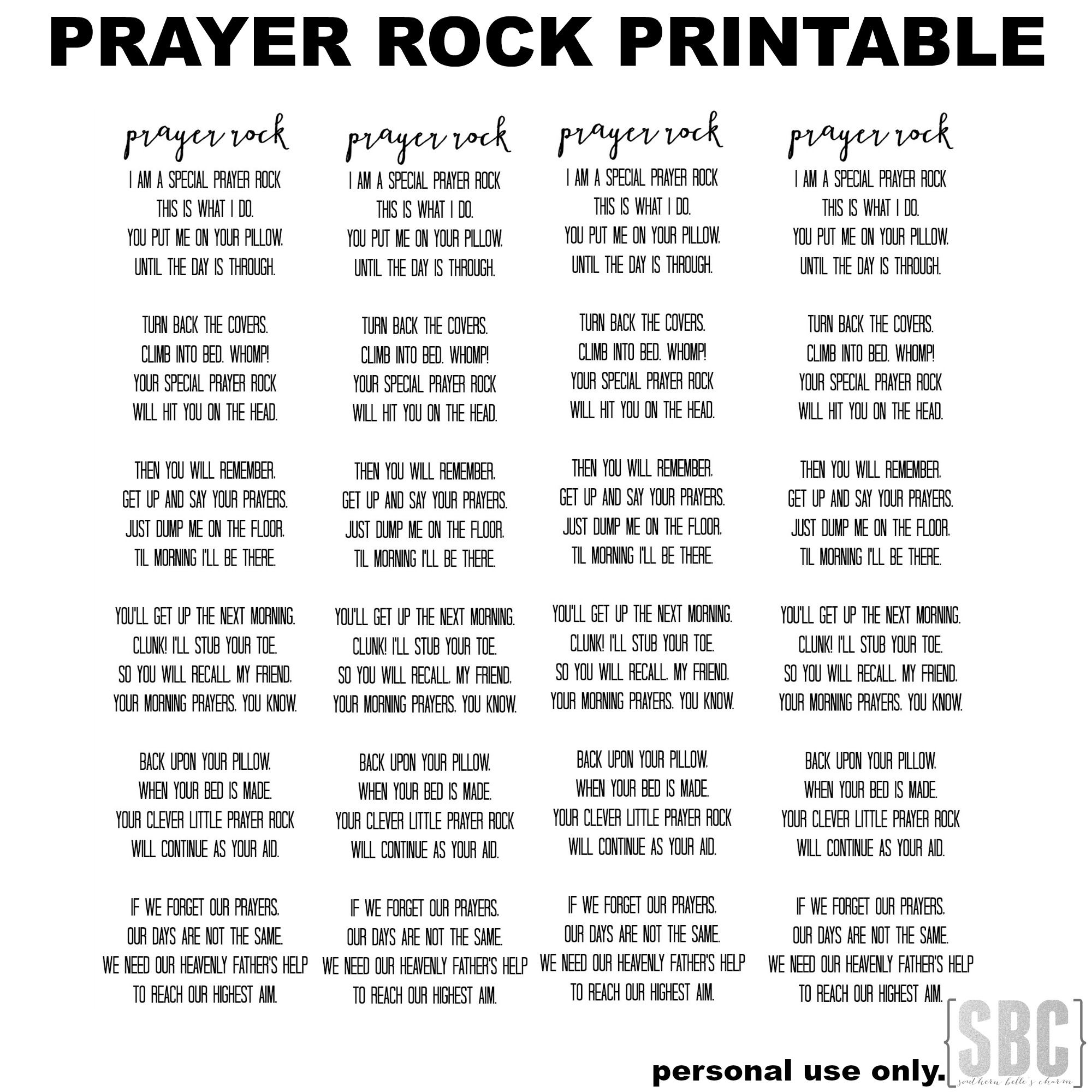 Prayer Rock Printable Prayer Rocks Vacation Bible School Themes Prayers
