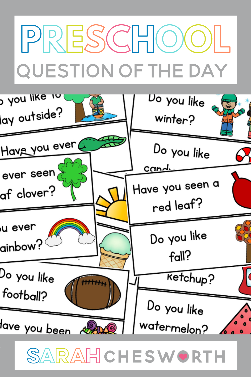 Preschool Question Of The Day Preschool First Day Teaching Preschool First Day Of School Activities