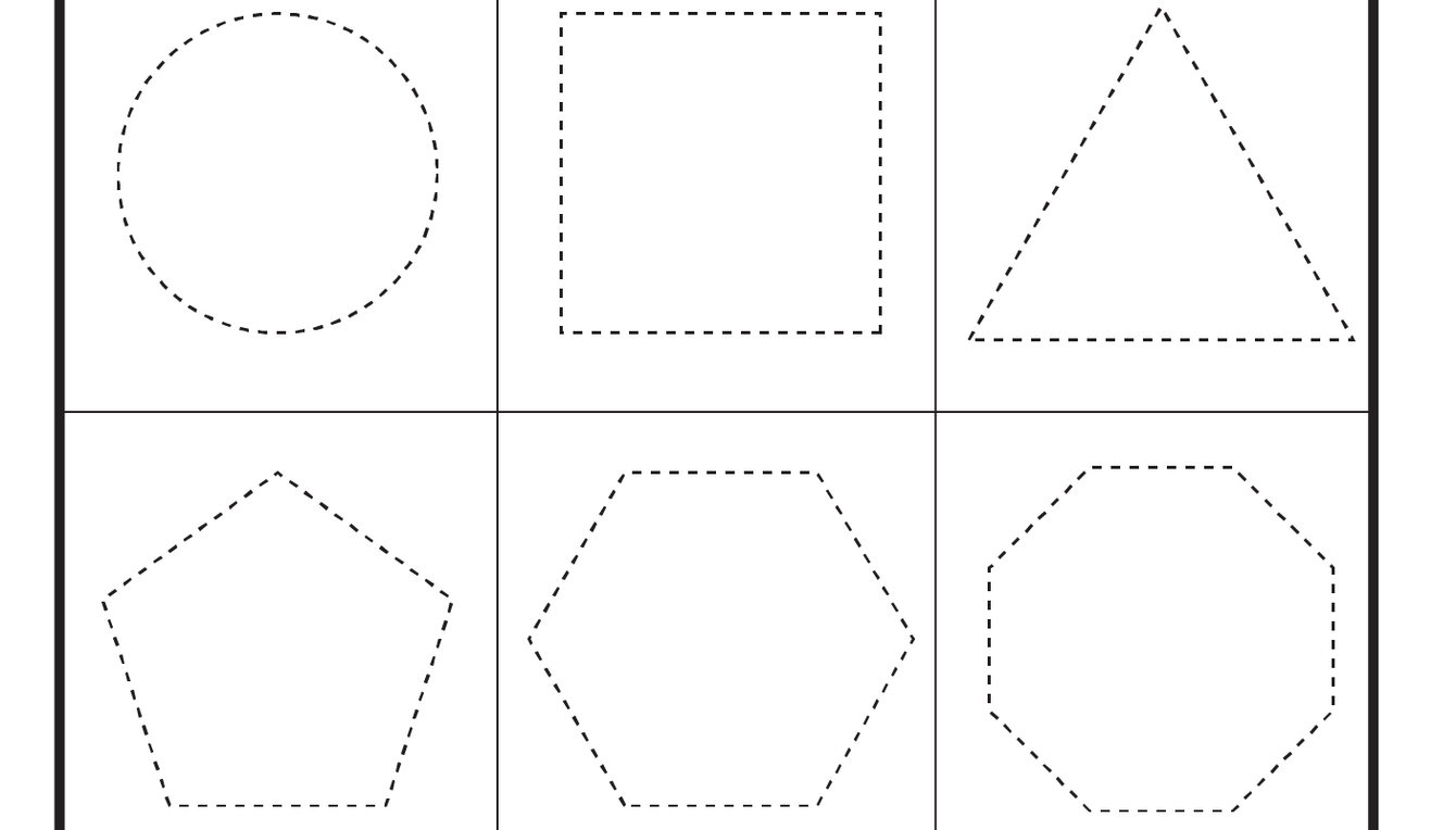 Preschool Shapes Heart Star Circle Square Triangle Pentagon Hexagon Octagon Oval Shape Tracing Worksheets Shapes Worksheets Free Printable Worksheets
