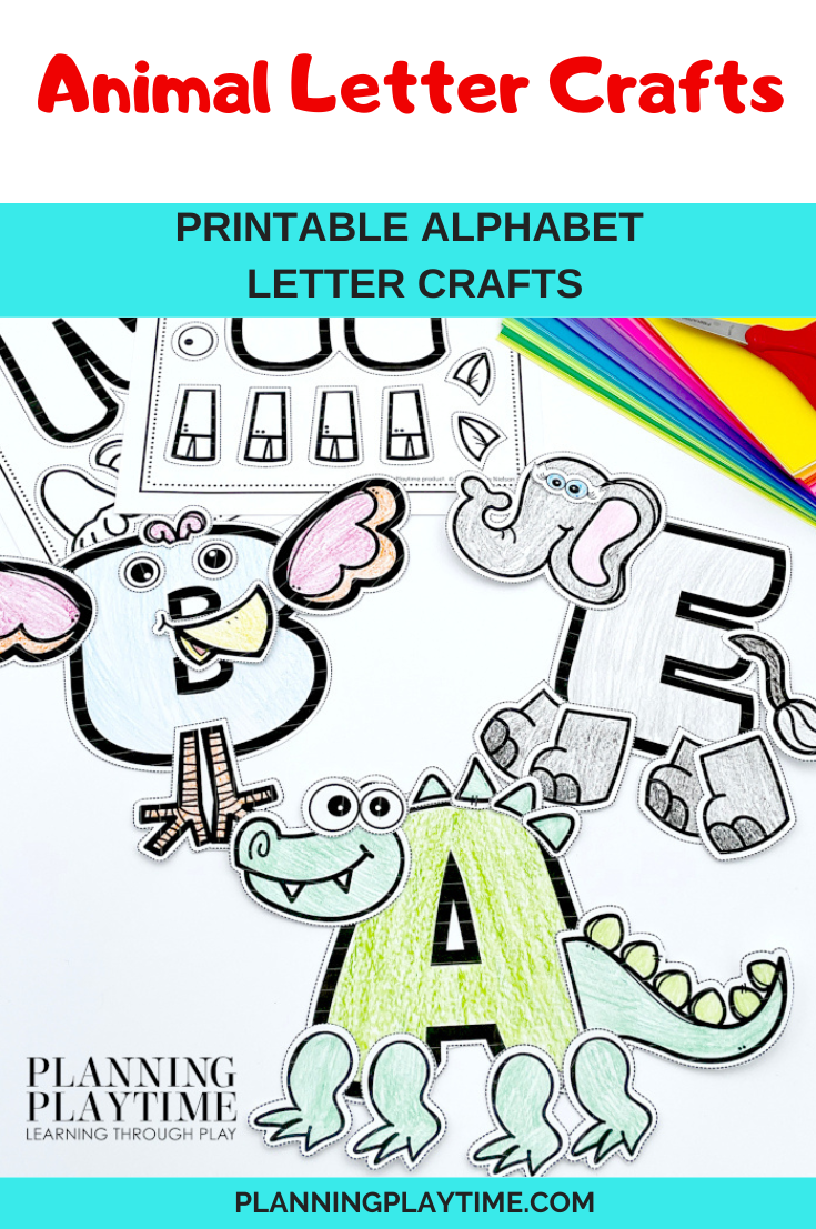Printable Alphabet Animal Letter Crafts Planning Playtime