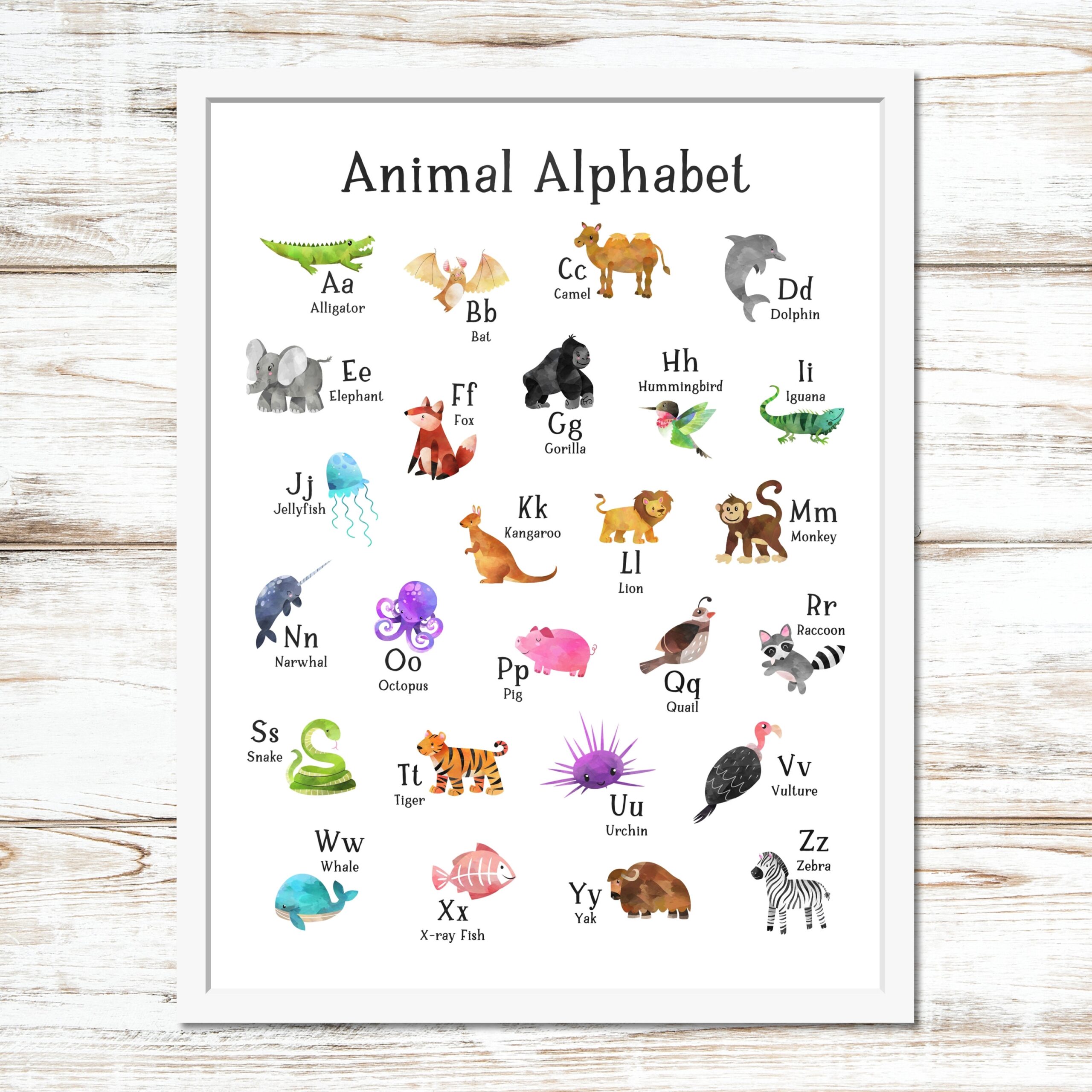 Animal Alphabet Letters Printable