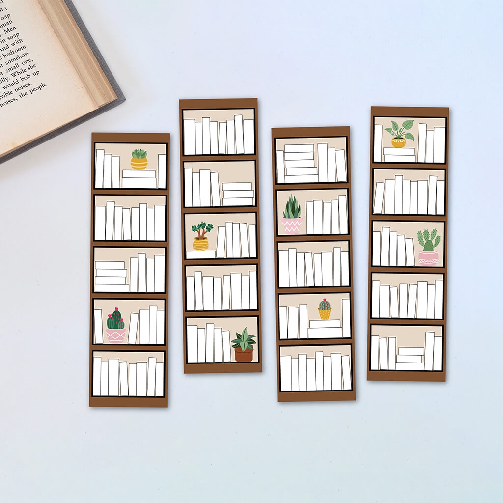Printable Bookshelf Reading Tracker Bookmarks Bona Fide Bookworm Printables
