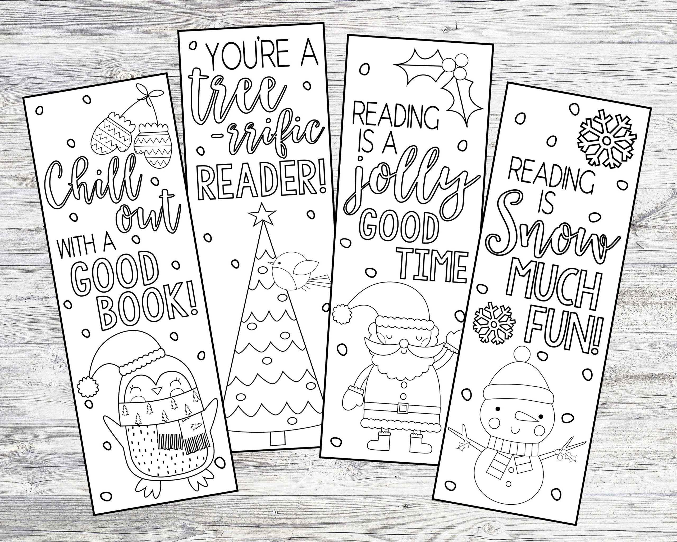 Free Printable Bookmarks For Christmas