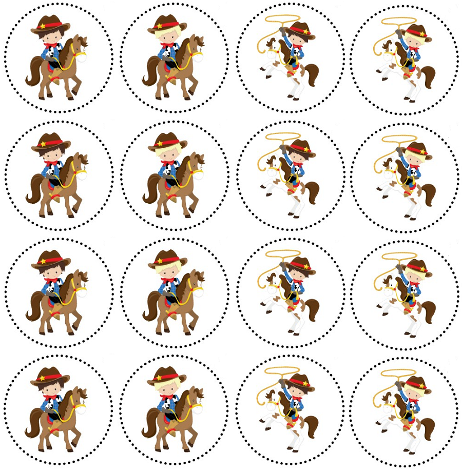 Printable Cowboy Cupcake Toppers Decoracion Fiesta Vaquera Infantil Fiesta Infantil Vaquera Fiestas De Cumplea os De Vaquera