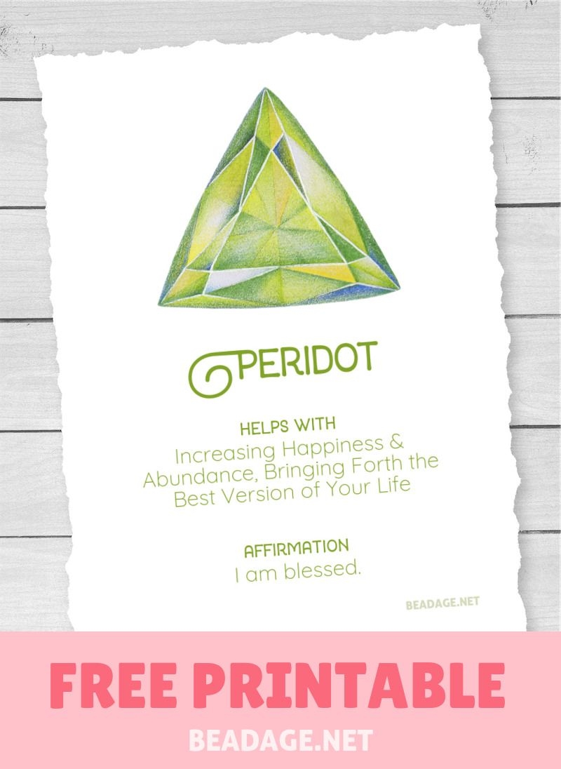 Printable Crystal Meaning Cards Healing Crystals Meanings Crystal Meanings Peridot Meaning