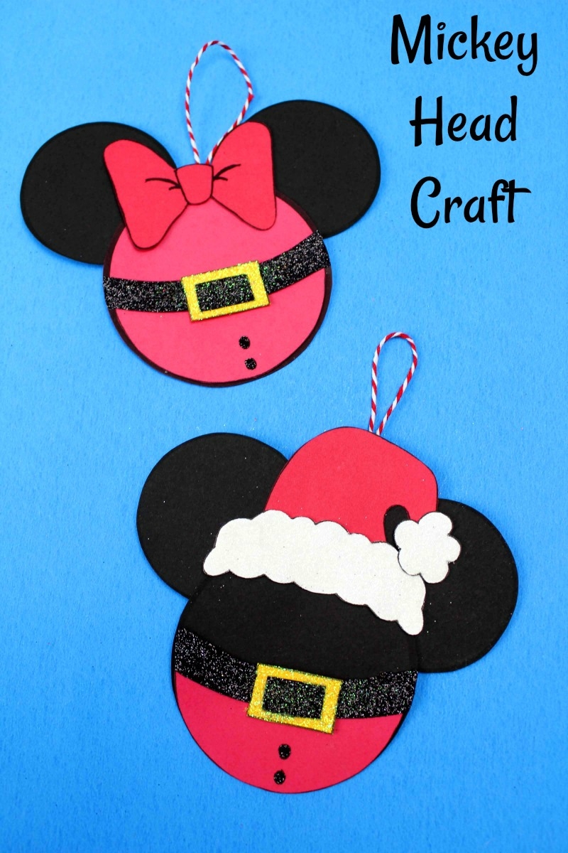 Printable Disney Santa Mickey Head Craft Mama Likes This