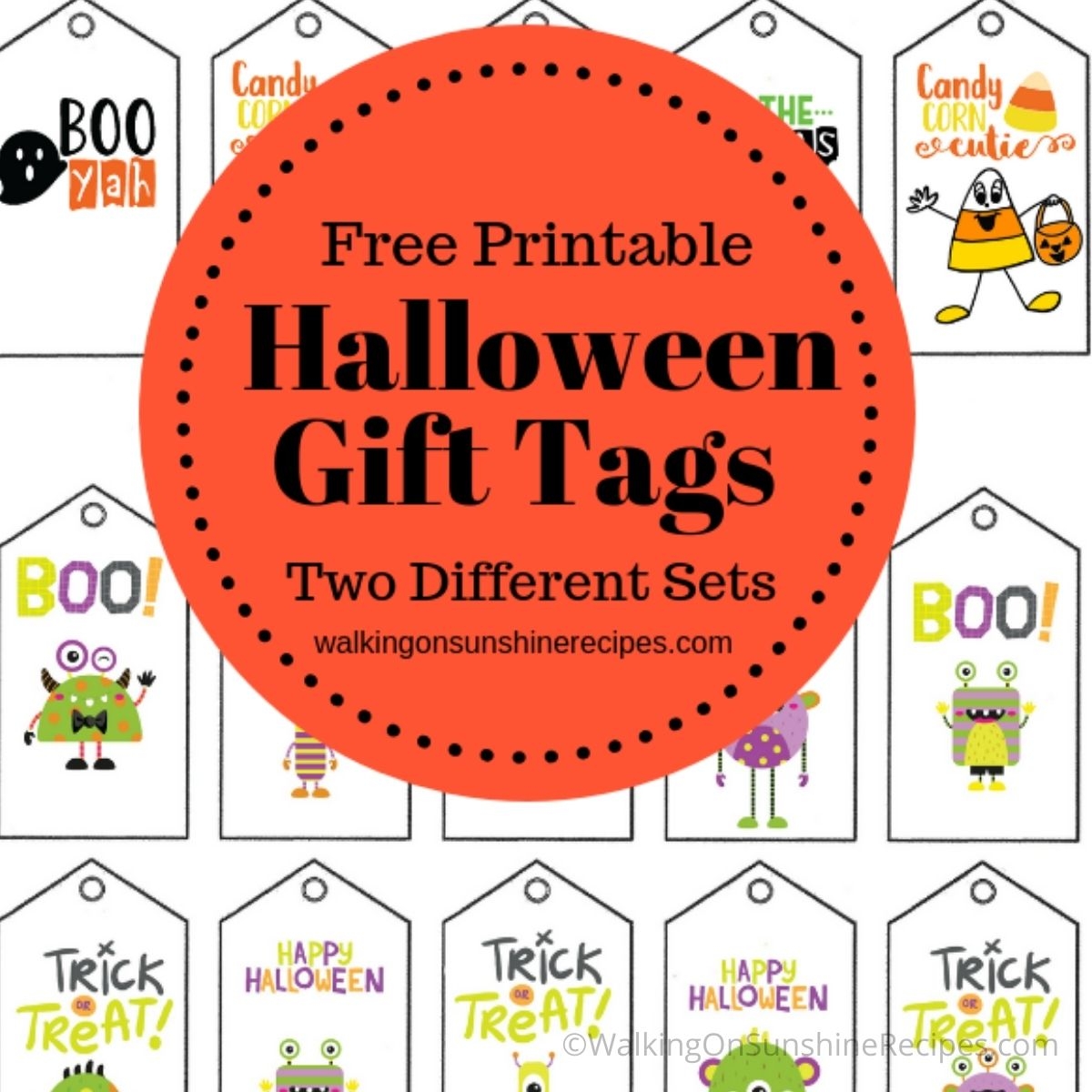 Halloween Gift Tags Free Printable