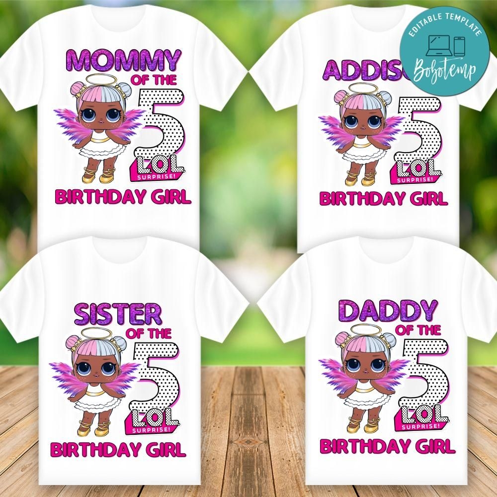 Printable Lol Doll Family Matching Shirt Digital File DIY Bobotemp