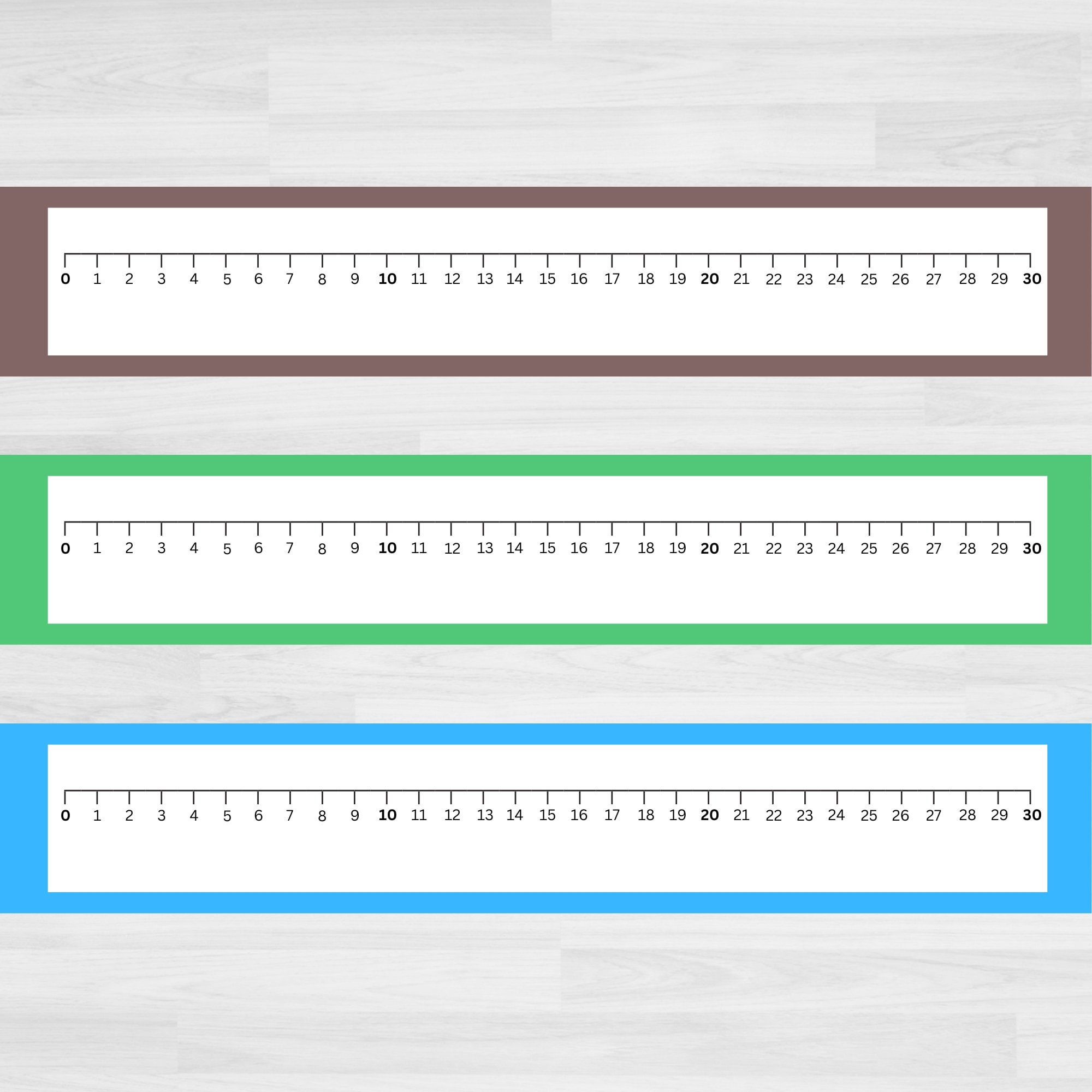 Number Line To 30 Printable