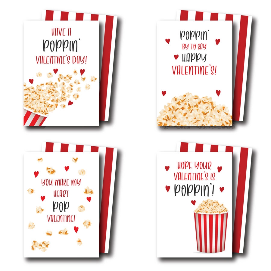 Printable Poppin Valentines Cards Simply Noted