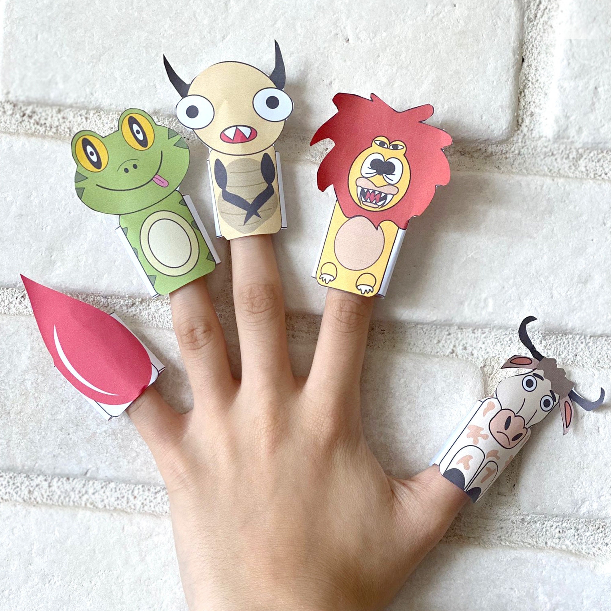 Printable Ten Plagues Finger Puppets Instant Download Passover Download Passover Gift For Kids Passover DIY Jewish Holiday Etsy
