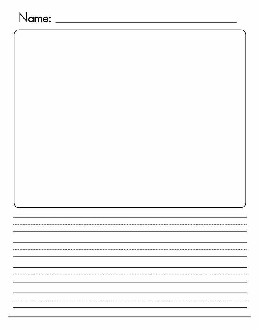 Printable Writing Paper With Picture Box