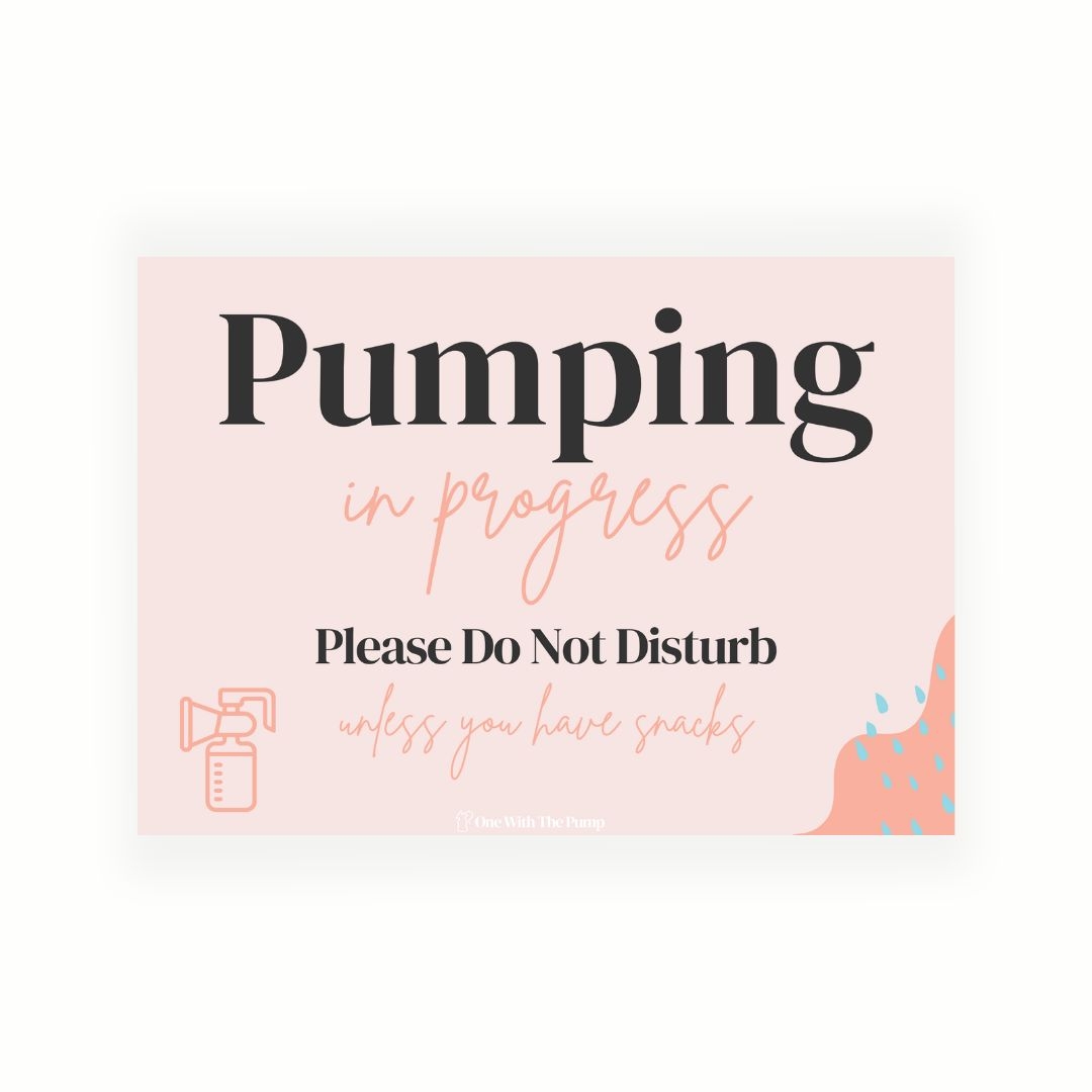 Pumping In Progress Printable Sign