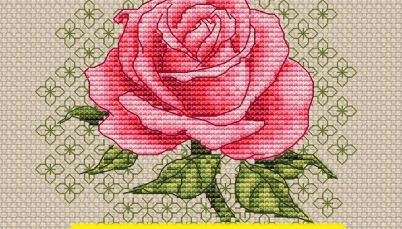 Rosa Free Cross Stitch Pattern Download Flowers Small
