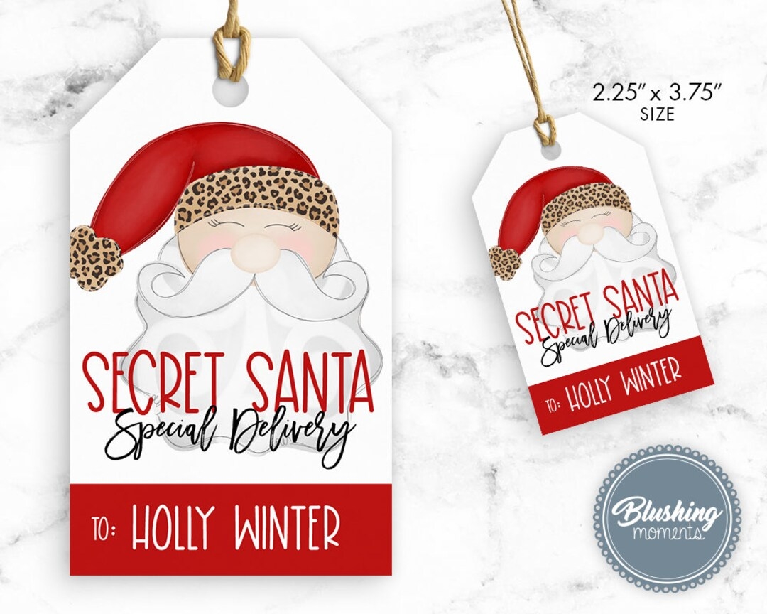 Free Gift Tags From Secret Santa Printable