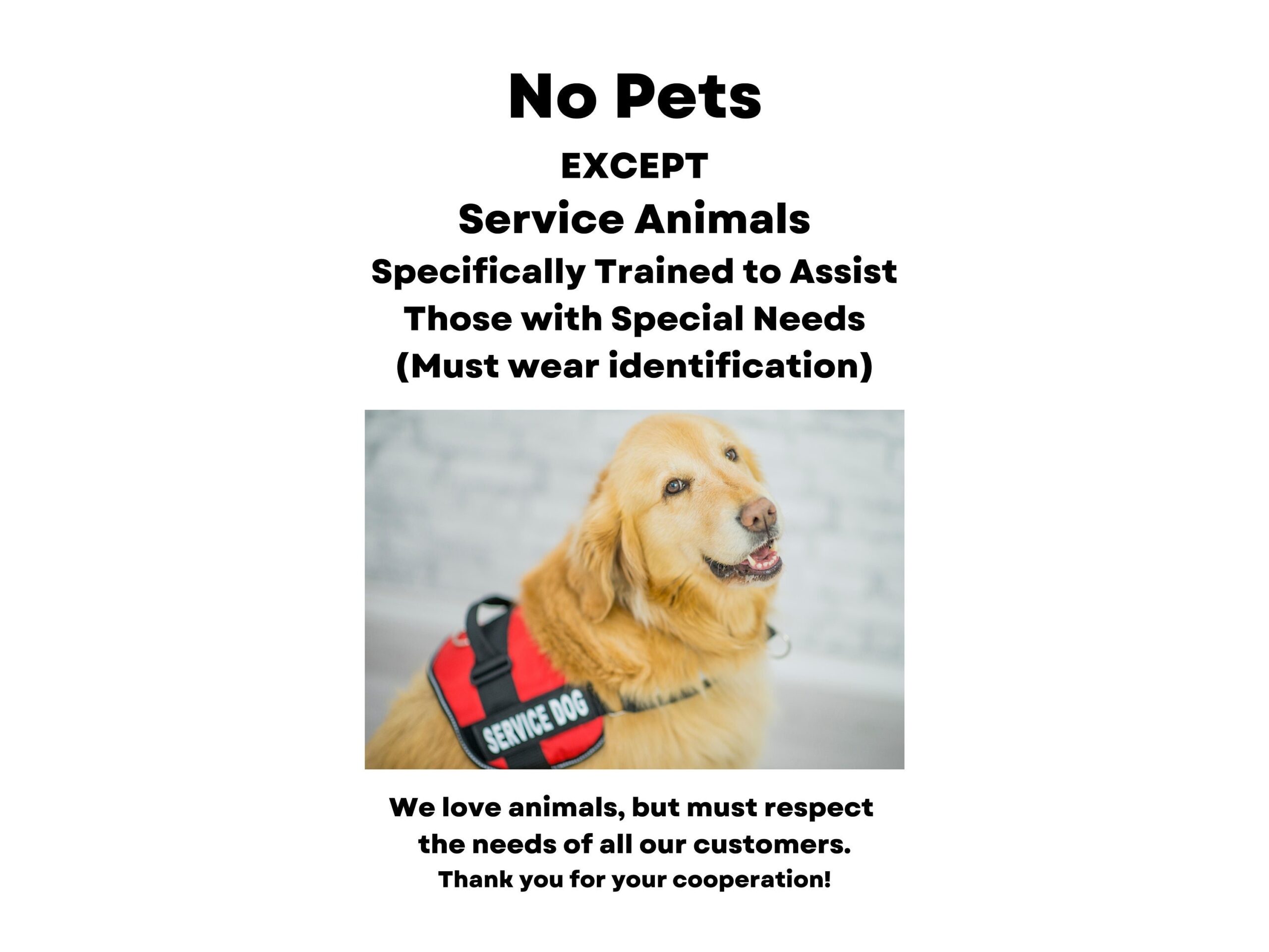 Service Dogs Only Etsy