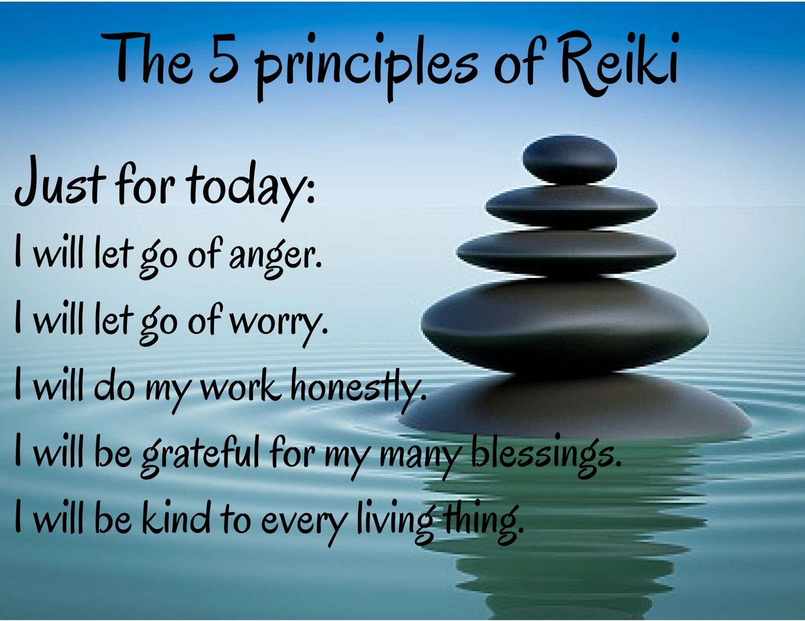Sit In Gassho Every Morning And Evening Pray Silently Chant Daily To Improve The Heart mind Mikao Usui Energy Healing Reiki Reiki Principles Reiki Symbols