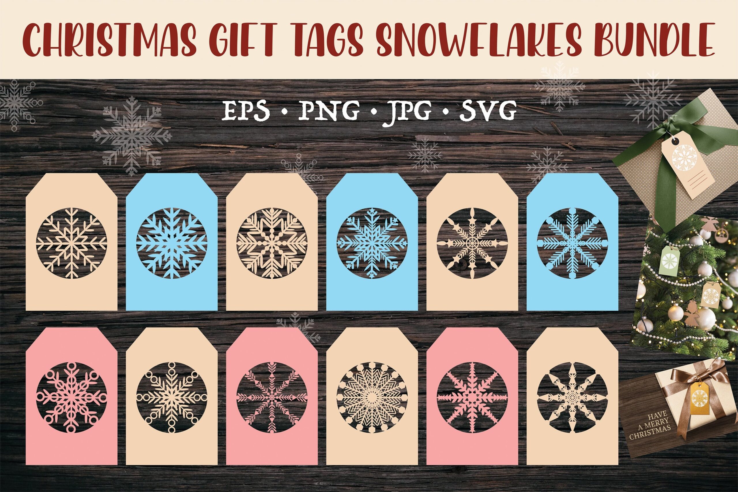 Free Printable Snowflake Gift Tags